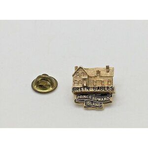 Anne Of Green Gables House PEI Prince Edward Island Ballou Pin Gold Tone